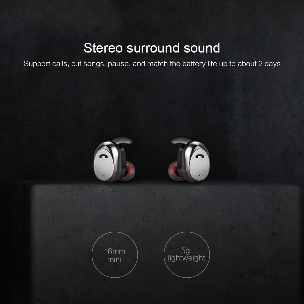 TWS беспроводные наушники беспроводные Bluetooth наушники с микрофоном громкой связи беспроводные мини-наушники-вкладыши слуховой аппарат для Xiaomi