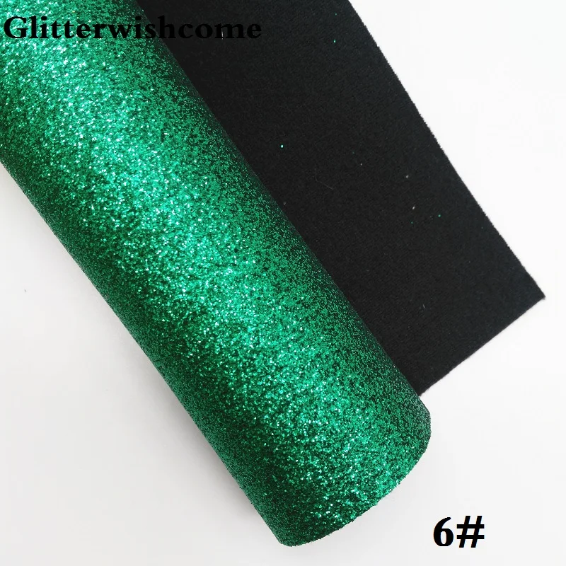 Glitterwishcome 21X29 см A4 Размеры виниловые обои для банты тонких блестящая кожаная ткань винил для банты, GM238A - Цвет: 6