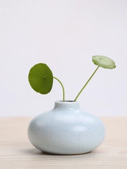 

Japanese-style Ceramic Vase Small Porcelain Simple Desktop Ornaments Home Office Decoration Fun Gifts Dropshipping