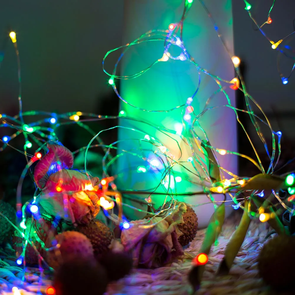 

LED Lamp Star Light Multi Color Lighting Strings 10Meters 100LEDs Lamp String Home Party Decor TN88