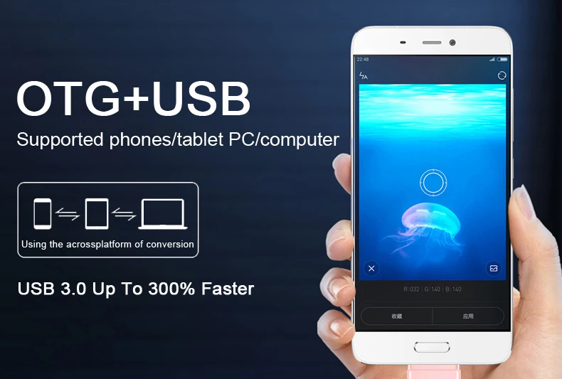Suntrsi, новинка OTG Флеш накопитель флеш-накопитель USB 3,0 16/32/64G для планшетных ПК/смартфон USB флеш-накопитель мини флеш-накопитель