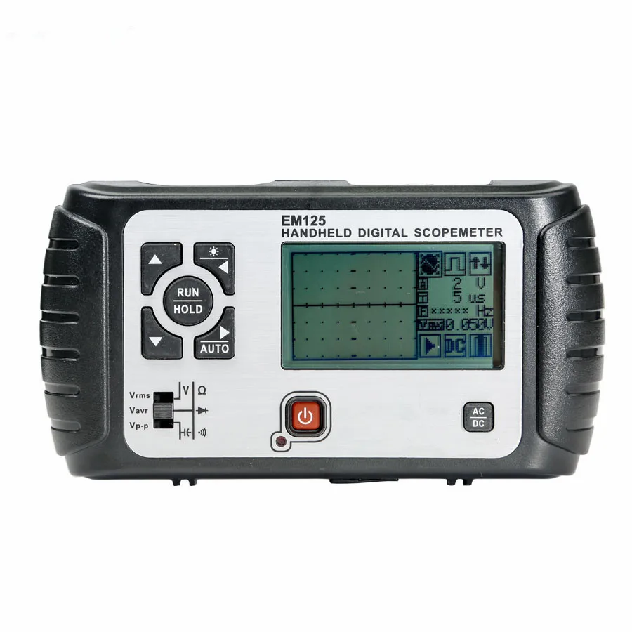 

Hot Sale Digital 2in1 Handheld Portable Oscilloscope+Multimeter25MHz 100MSa/s Single Channel Waveform USB LCD Backlight EM125