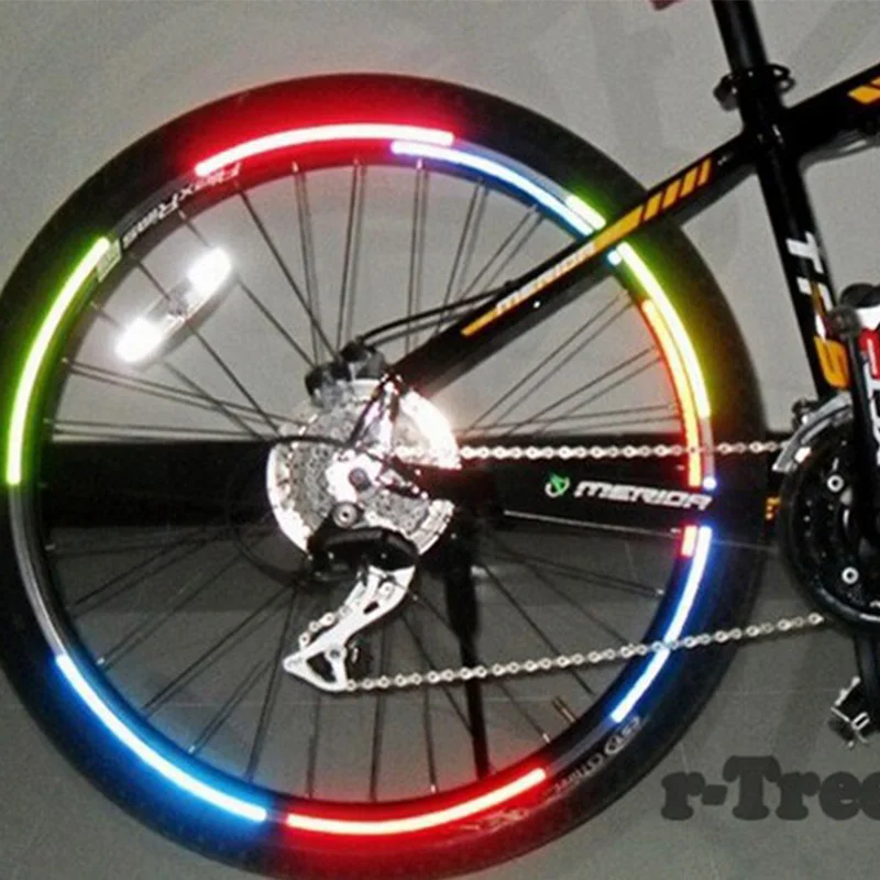 

Bicycle Stickers Bicycle reflector Fluorescent MTB Bike Cycling Wheel Rim Reflective Stickers Decal Accessories PA0059