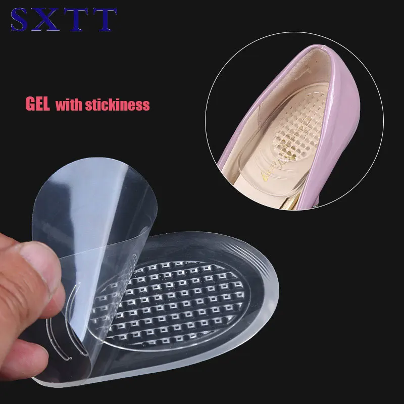 Silicon Gel Insoles Back Pad Heel Cup for Calcaneal Pain Health Feet
