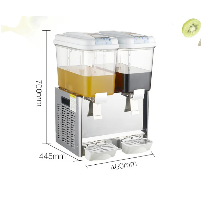 Бесплатная доставка 36L двойной цилиндр холодной и горячей напиток машина дозатор напитков сок диспенсер