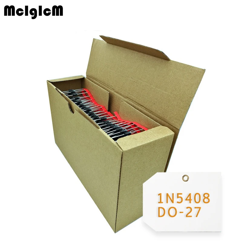 MCIGICM 1250 шт 3.0A кремний 5408 Выпрямитель Диод 3A 1000 V DO-27 1N5408