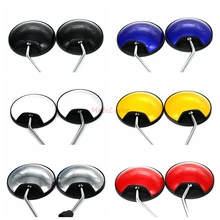 Motorcycle Rearview Mirrors 360 Degree Convex Moped Scooter Motorbike Side Mirror