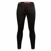 WOSAWE Мужские Бег Велоспорт PantsThermal флисовые леггинсы база слои спортивные брюки для фитнеса колготки для новорождённых Спорт Тренажерный зал одежда