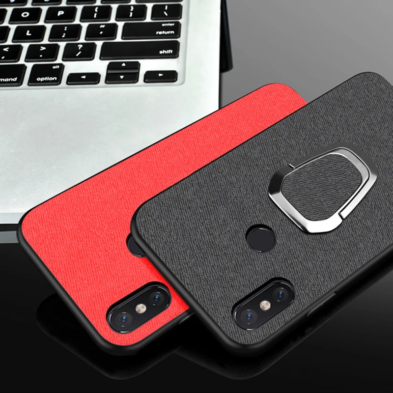 

xiaomi redmi 5 6 pro s2 y2 5a 6a Note 5 6 7 pro Case Magnetic Car Holder Ring CBumper Back Cover cases