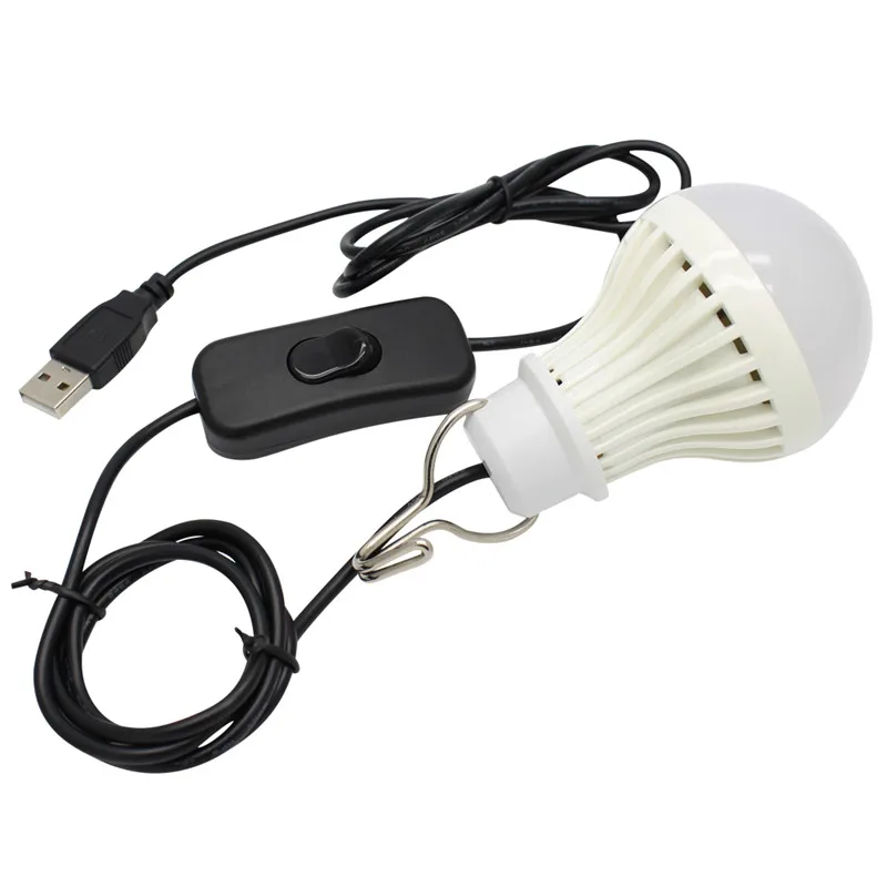 Портативный светодиодный светильник 5 Вт DC в USB наружный для кемпинга палатки