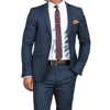 Gorgeous Slim Dark Blue Wedding Suits For Men Tailor-Made Suits Custom Made Suit Business Tailor Suit Men Fashion Blue Tuxedo 1