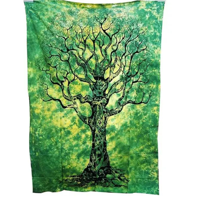 

Green Tree Of Life Large 1PC Beach Towel High Quality Polyester Tapestry Summer Sunbathe Sunshine Towel