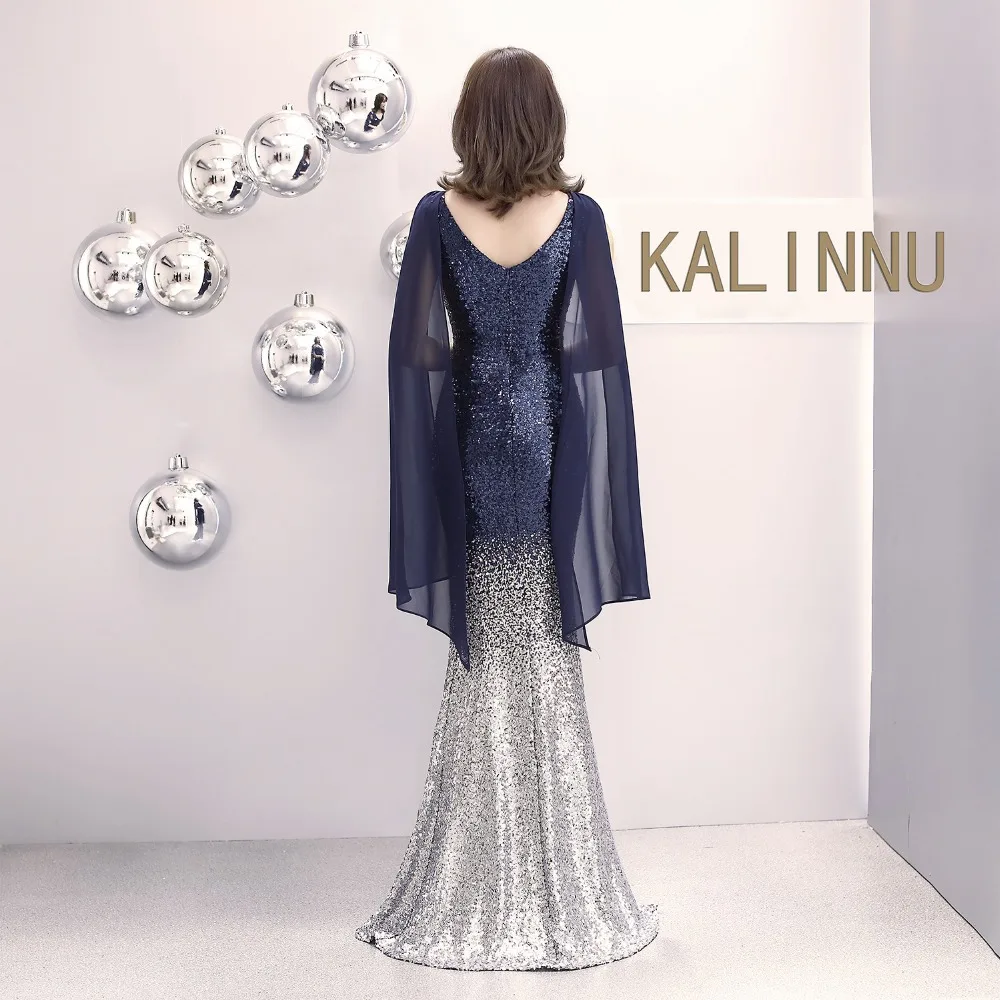 wei yin Navy Blue Evening Dress Long Sparkle 2019 New V-Neck Women Elegant Sequin Mermaid Maxi Evening Party Gown Dress WY1627 wei yin Navy Blue Evening Dress Long Sparkle 2019 New V-Neck Women Elegant Sequin Mermaid Maxi Evening Party Gown Dress WY1627