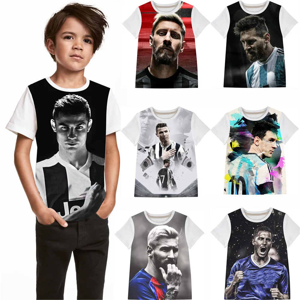 Boy big brand football t-Shirts Children Boys Fash