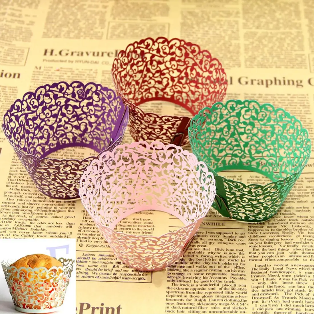 Laser Cut Cupcake Wrappers Cheap