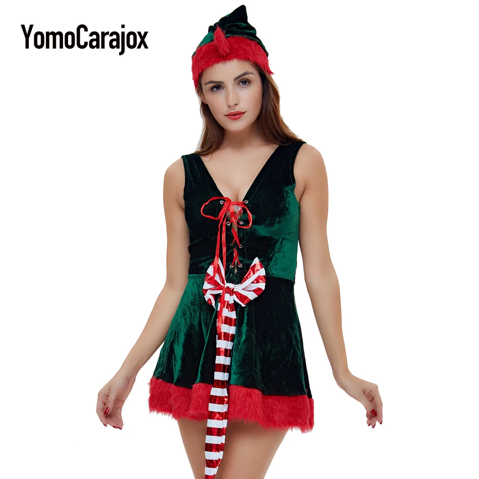 

Christmas Cosplay Erotic Costume Female Hot 2017 Halloween Uniform Role Playing for Adult Santa Clause Baby Doll Sexy Lingeries