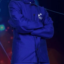 Огнестойкая сварочная одежда FR хлопок комбинезон сварочные куртки FR хлопок сварочная одежда