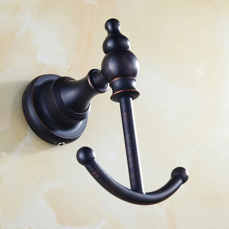 Free shipping,feidike black bronze bathroom copper clothes hook vintage