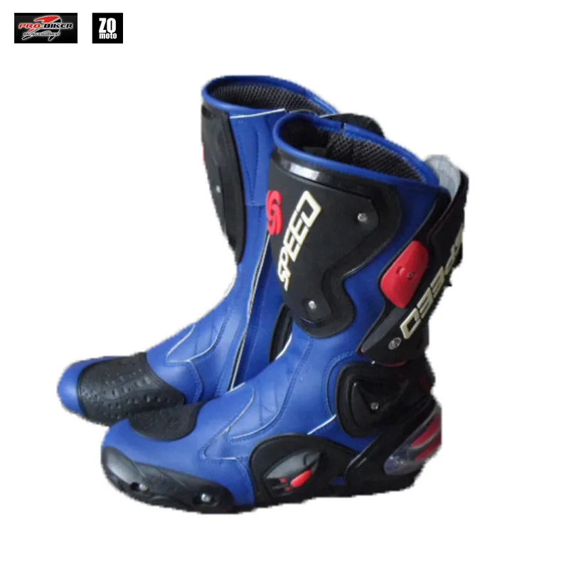 Motorcycle boots outdoor racing boots Pro Biker SPEED Racing Boots Motocross Boots drop resistance B1001 - Цвет: Blue