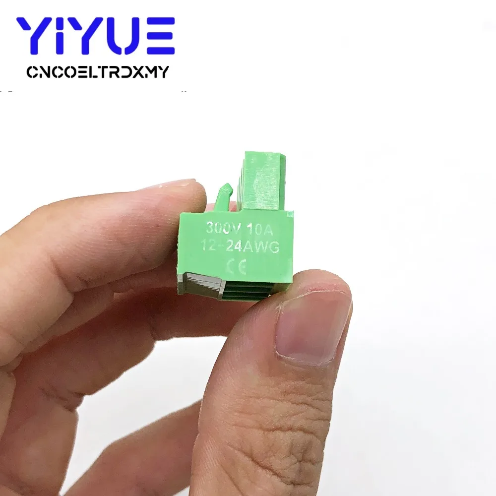 10 компл. 5,08 4pin терминала штекера 300 В 10A 5,08 мм шаг разъем pcb Клеммная колодка