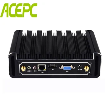 

Fanless Mini PC Computer Intel Core i7 5500U i5 5200U i3 5005U Windows 10 Box PC HDMI VGA 300M WiFi 6*USB Micro Desktop PC HTPC
