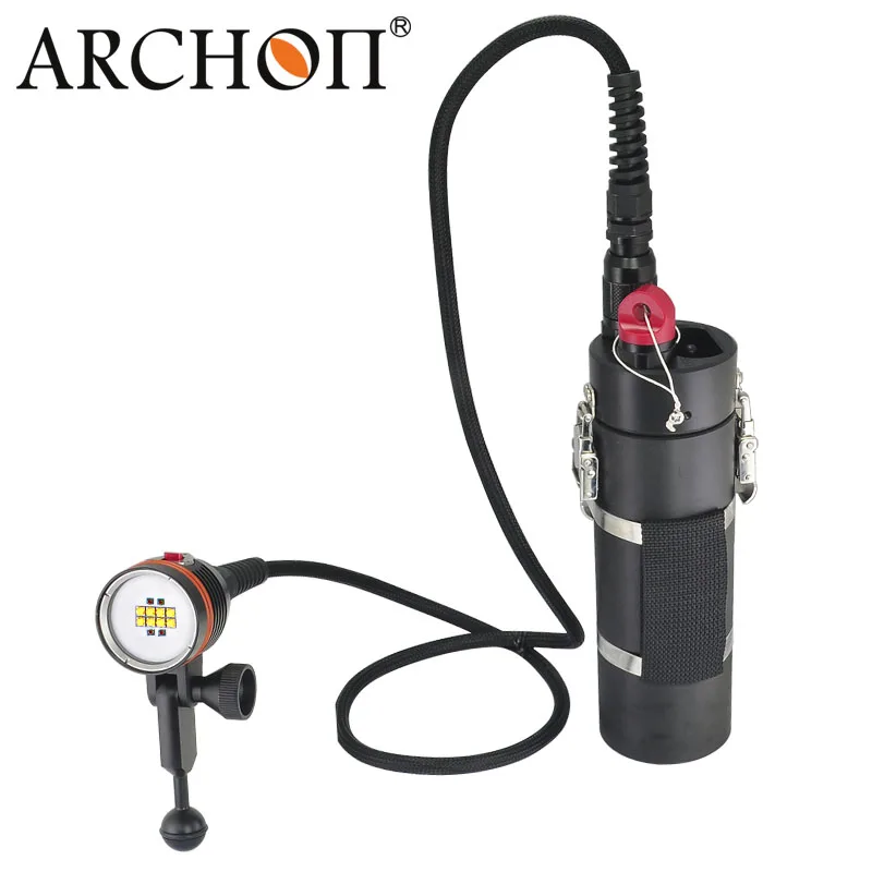 Subaquática de Mergulho Archon Dh160 e wh166 Vasilha Levou Luz Levou Tocha Mergulho 150 m à Prova d’ Água