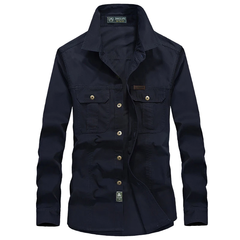 Günstig Männer Combat Shirt US Military Shirt AFS JEEP Atmungsaktiv Marke Lange Hülse Hemd Herbst Casual Armee Kleid Hemd Camisas m 6XL