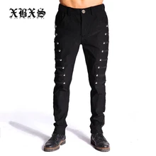 M-3XL новая мужская одежда мода DJ bigbang ds стилист личности металлические шаровары плюс размер певицы костюмы