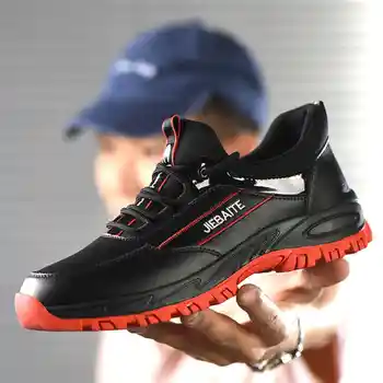 

Men Work & Safety Shoes Steel Toe Caps Anti-smashing Anti-puncture Construction Work Boots Non-slip Breathable Security shoes