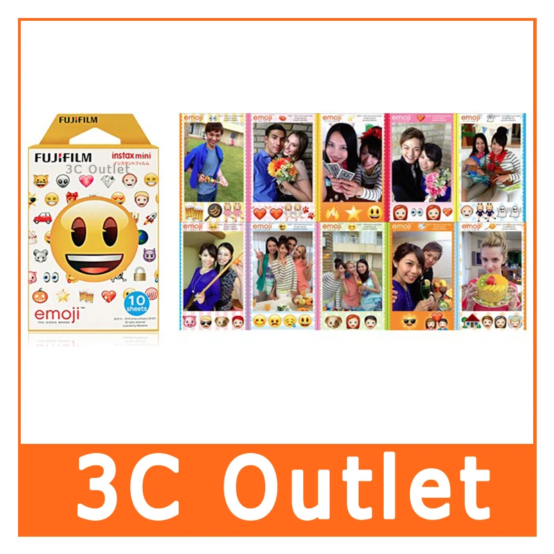 Original Fujifilm Instax Mini 8 Film ,Emoji Style Credit