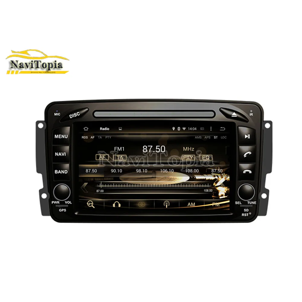 Top NAVITOPIA 4G RAM 64G ROM PX6 Six Core Android 9.0 Car DVD for W170/CLK-C209 W209 1998-2005/CLK-C208 W208 1996-2008/W163 12