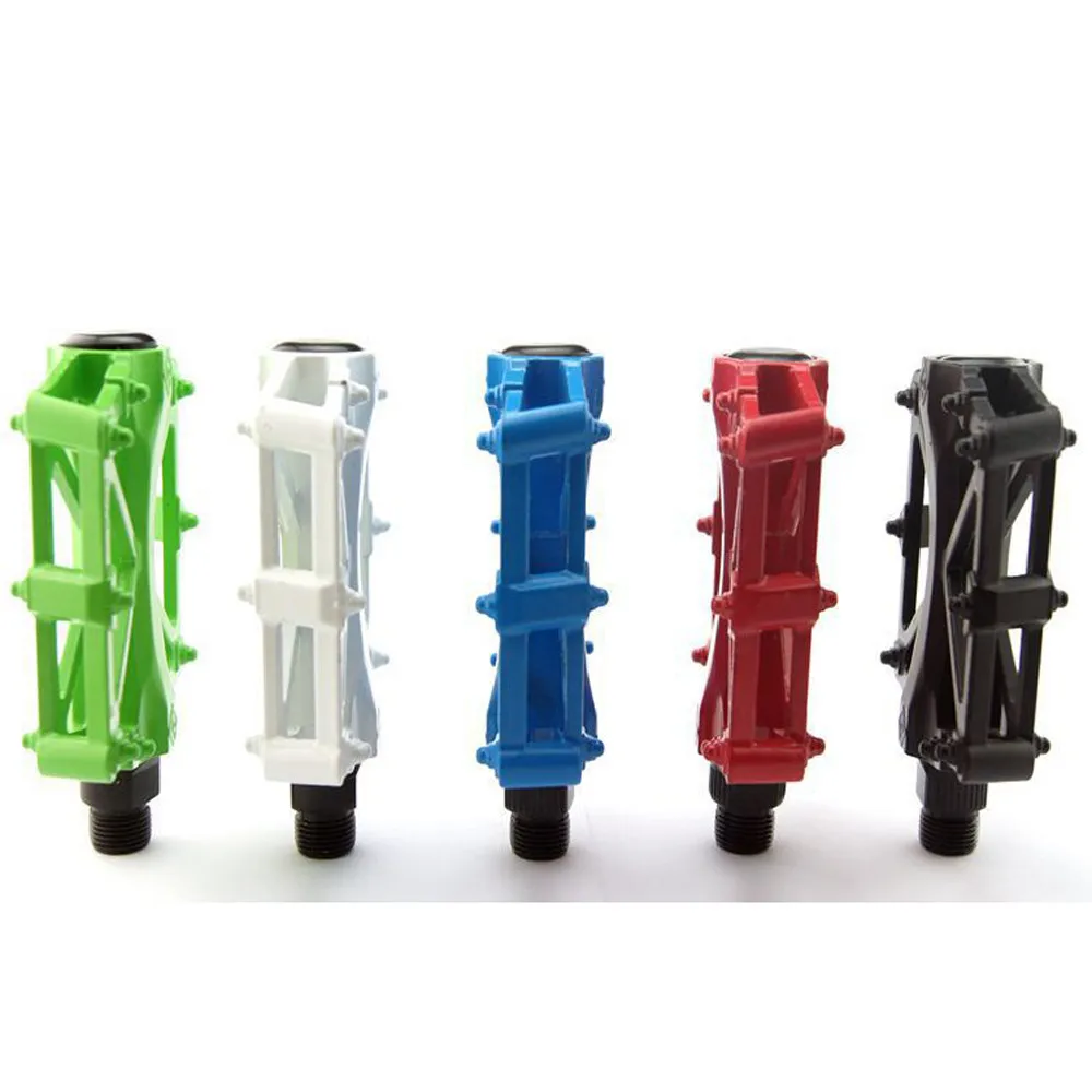 Bike Pedals Mountain Road Bicycle Flat Platform MTB Cycling Aluminum Alloy Black Bycycle Accessories Frame #3S26 (5)