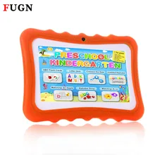 FUGN 7” Android Tablet PC with Tempered Glass Film Quad Core Wifi 512M RAM 8GB ROM 16GB Children Learning Tablets Silicone 8 9′