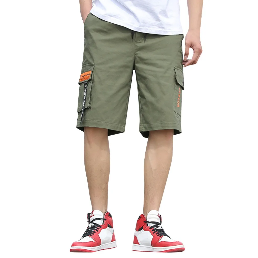 Мужские летние новые стильные модные однотонные шорты с карманами для мальчиков, Лидер продаж, удобные спортивные штаны, Шорты 28 мая