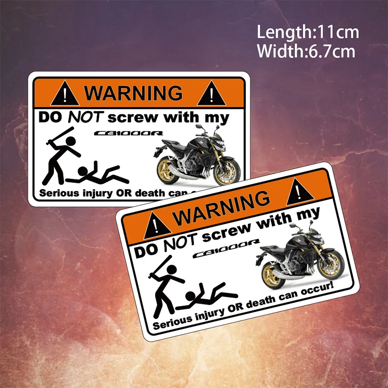 KODASKIN Warning Stickers for Honda CB1000R Motorcycle Warning Signs