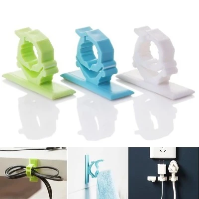 30PCS Computer Cable Organizer Bobbin Winder Protector Wire Cord Management  Marker Holder Cover For Home Desk Line Tidy Clip