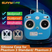 Controle remoto De Silicone Caso Protetor de Silicone Capa Luva para DJI Fantasma 3 Padrão e Phantom 2/2 V/2 V + Zangão