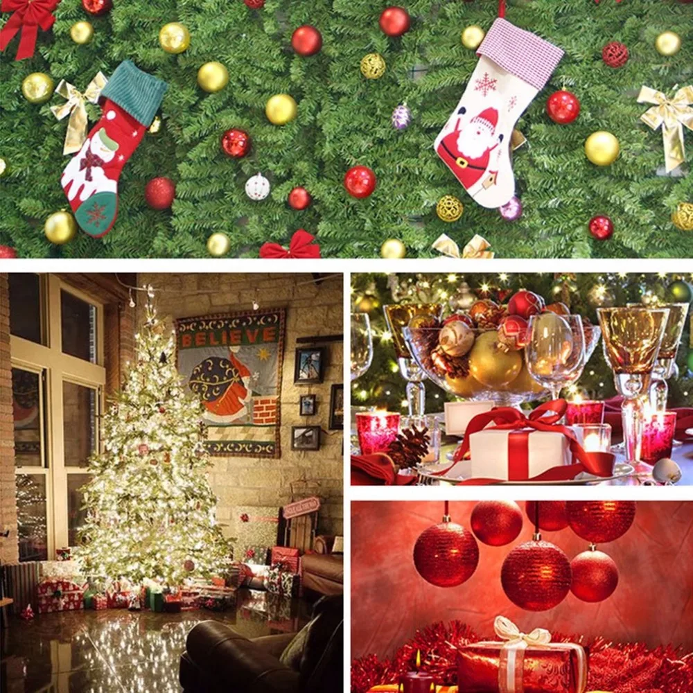 24 шт., 4 см, 6 см, 8 см, блестящие шары для рождественской елки, вечерние, свадебные, висячие украшения, рождественские украшения