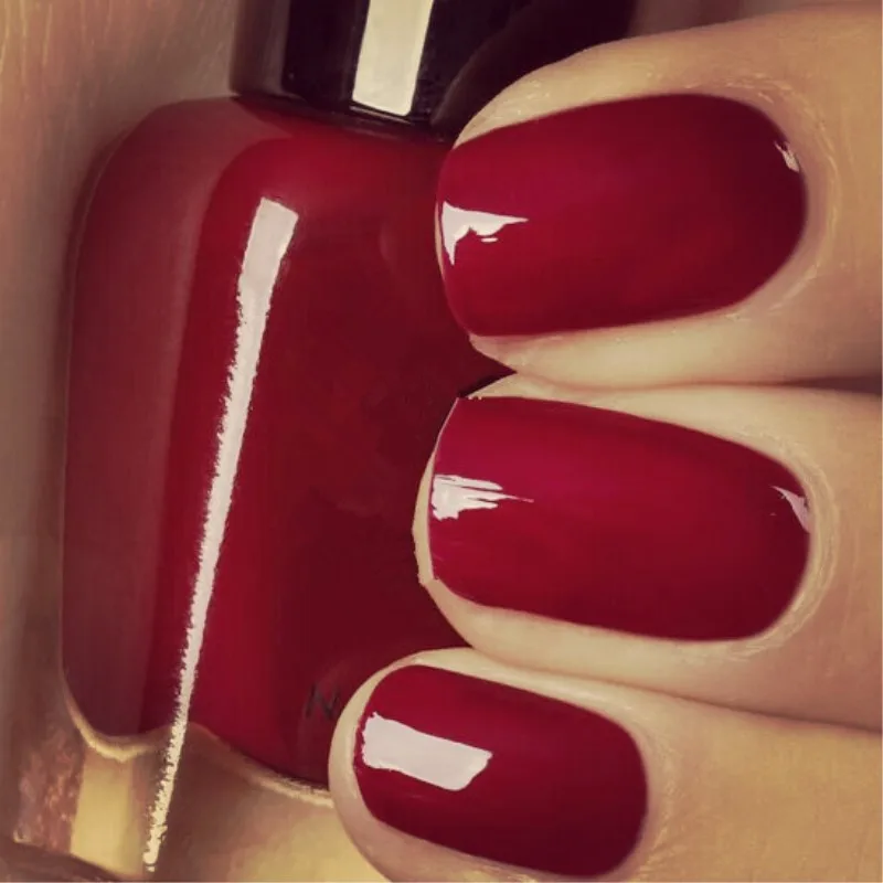 Jam red color tasteless can tear high quality nail polish 7MLin Nail