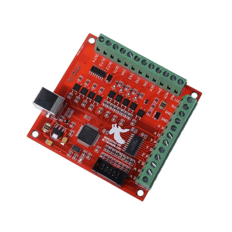 CNC USB MACH3 100 кГц Breakout плата 4 осевой интерфейс драйвер шаговый контроллер движения