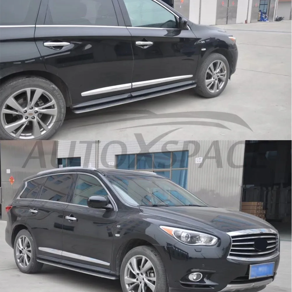 Алюминий Бег шаг в сторону доски Nerf бар, пригодный для Infiniti JX35 qx60 2013