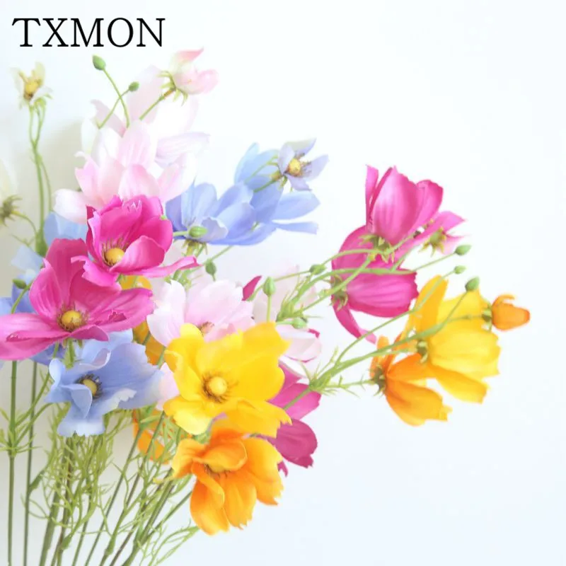 fleurs artificielles Космос одна ветка тутового цветок искусственный для домашнего
