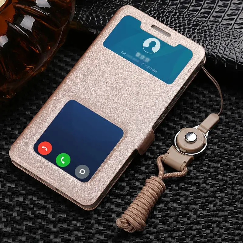 PDGB Flip Leather Case For Xiaomi Mi 8 Lite Youth Redmi 7A Global Redmi Note 7 Pro Classic Double VieW Window Book Soft Cover xiaomi leather case card