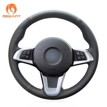 

MEWANT Comfortable Soft Black Artificial Leather Hand Sew Wrap Car Steering Wheel Cover for BMW Z4 E89 2009-2016