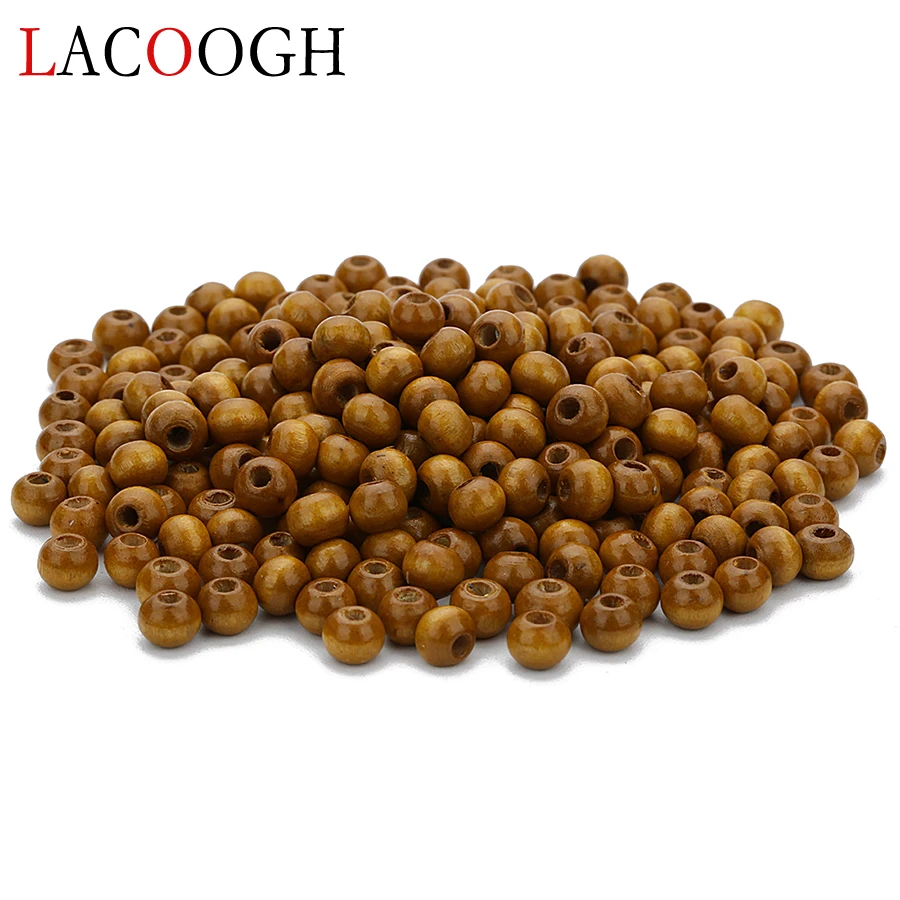 

Wholeslae 500pc 6X4mm Natural Wood Bead Lentil Abacus Beads Loose Spacer Beads With 2mm Hole for DIY Bracelet Jewelry Finding