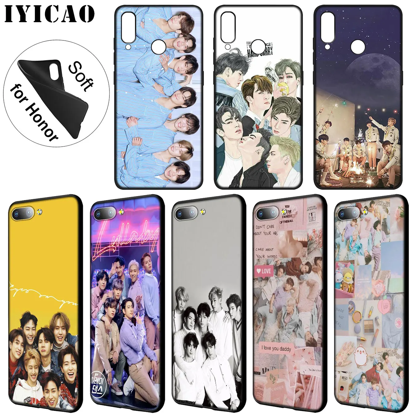 IYICAO мальчик группа Kpop GOT7 клиент высокого качества чехол для Huawei Y9 Y7 Y6 Prime 2019 Honor 20 8C
