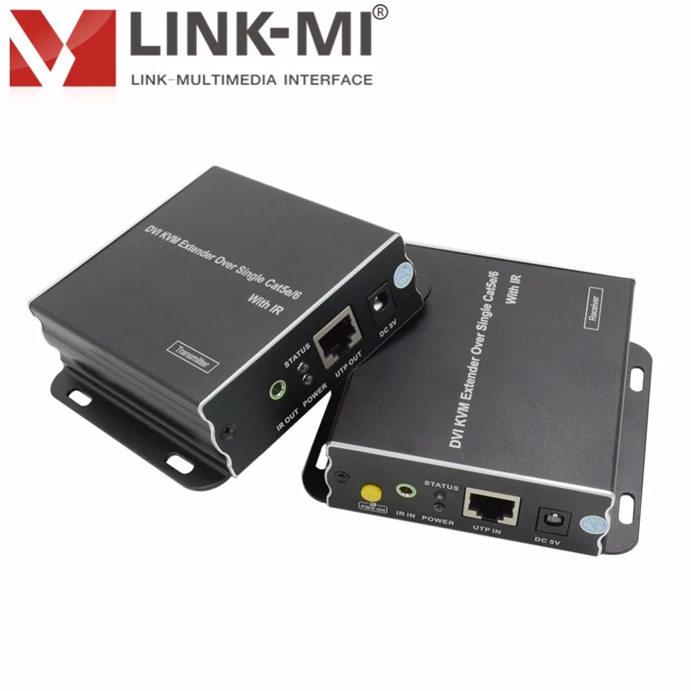 

LINK-MI KVM02 DVI KVM Extender Over 70m Single Cat5e/6 with IR Incorporates HDBaseT Technology