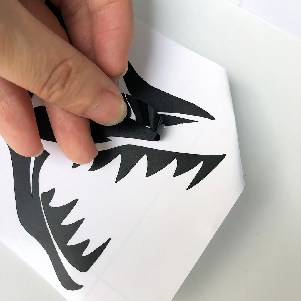 2x Black Fish  Sticker Decal For Kayak Canoe Boat Laptop Jet Ski Dinghy