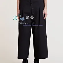 27-42 Мужская одежда персонализированные пряжки широкие брюки Европа и США Ретро прямые девять брюки плюс размер