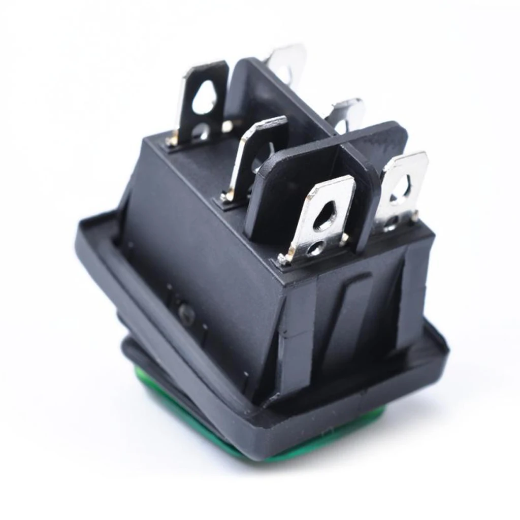 6 Pin 3 Position Rocker Toggle Switch On/Off for Car Truck Boat Motorhome Waterproof Replacement Parts 16A 250VAC or 30A 125VAC